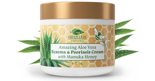Organic Aloe Vera + Manuka Honey = powerful anti-inflammatory & antibacterial relief