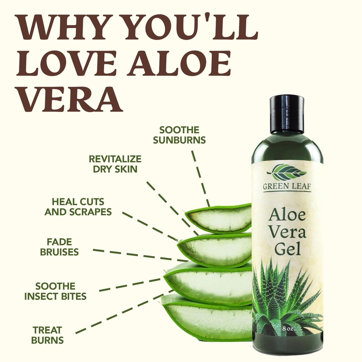 Aloe Vera Gel Green Leaf